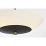 7_Bax 14" Wide Soft Brass with Sand Coal Ceiling Light more views
