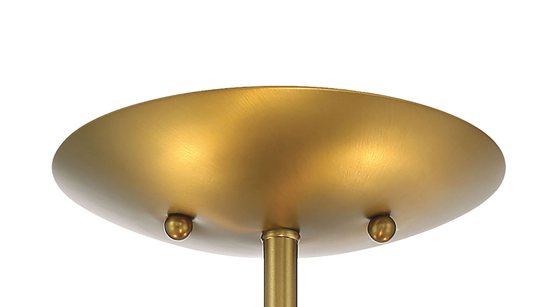 Bax 14" Wide Soft Brass with Sand Coal Ceiling Light