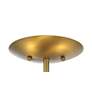 Bax 14" Wide Soft Brass with Sand Coal Ceiling Light