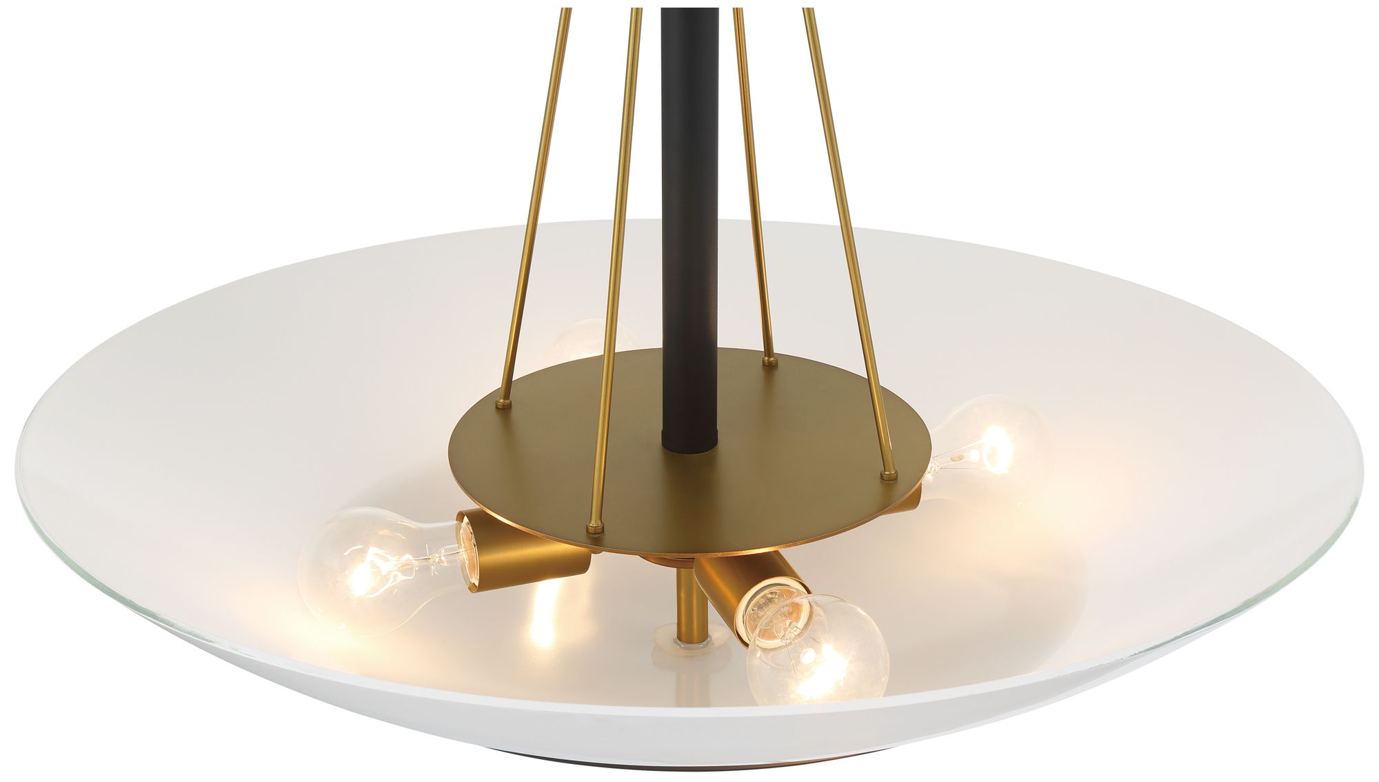 Image 6 Bax 24" Wide Soft Brass and Sand Coal Bowl Pendant Light more views