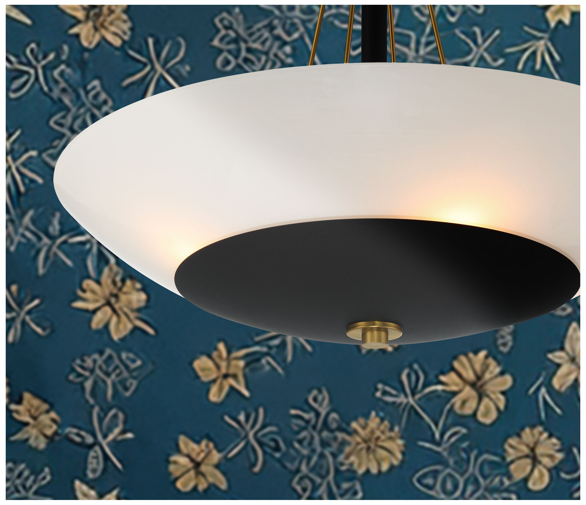 Bax 24" Wide Soft Brass and Sand Coal Bowl Pendant Light