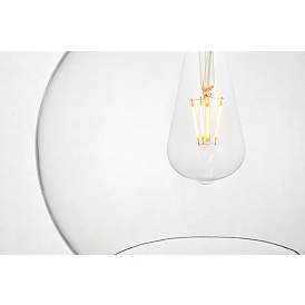 Image5 of Baxter 1 Lt Black Flush Mount w/ Clear Glass more views