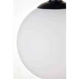 Image5 of Baxter 1 Lt Black Flush Mount w/ Frosted White Glass more views