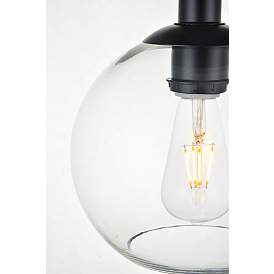 Image5 of Baxter 1 Lt Black Flush Mount With Clear Glass more views