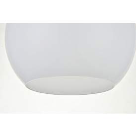 Image5 of Baxter 1 Lt Black Flush Mount With Frosted White Glass more views