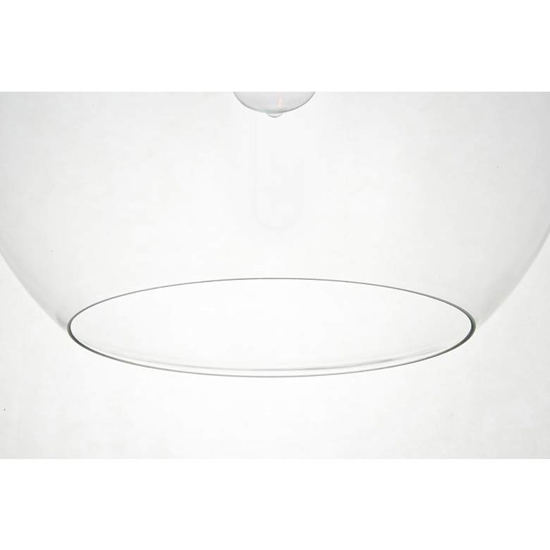 Image 5 Baxter 1 Lt Black Pendant With Clear Glass more views