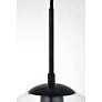 Baxter 1 Lt Black Pendant With Clear Glass