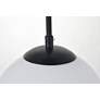 Thumbnail4 of Baxter 1 Lt Black Pendant With Frosted White Glass more views