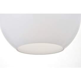 Image5 of Baxter 1 Lt Black Pendant With Frosted White Glass more views