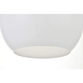 Image5 of Baxter 1 Lt Black Pendant With Frosted White Glass more views