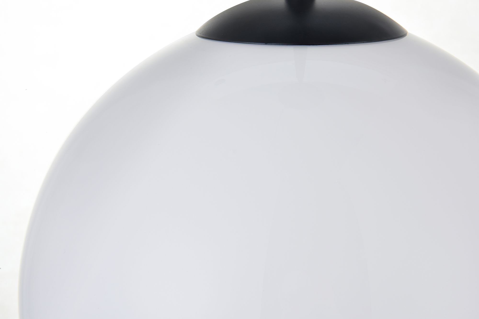 Baxter 1 Lt Black Pendant With Frosted White Glass