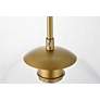 Baxter 1 Lt Brass Pendant With Clear Glass in scene