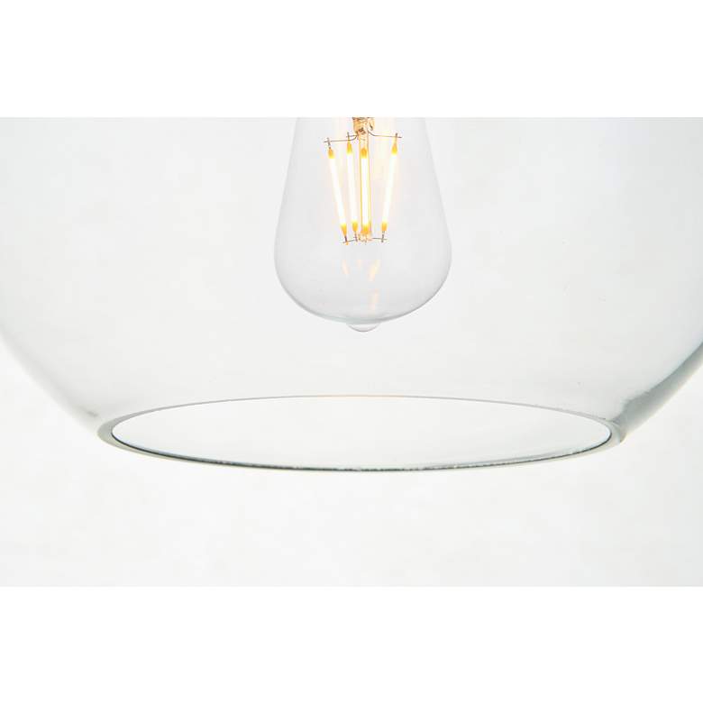 Image 6 Baxter 1 Lt Brass Pendant With Clear Glass more views