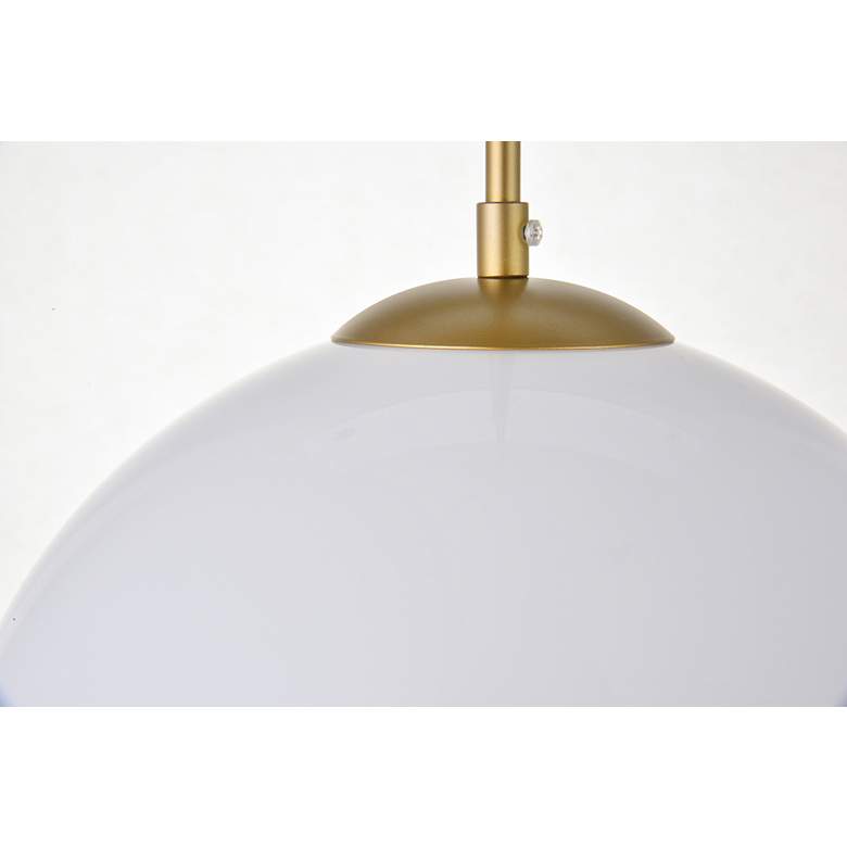 Image 5 Baxter 1 Lt Brass Pendant With Frosted White Glass more views