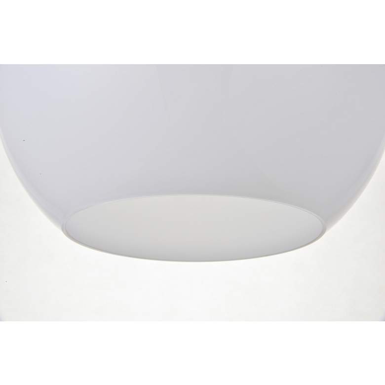 Image 7 Baxter 1 Lt Brass Pendant With Frosted White Glass more views