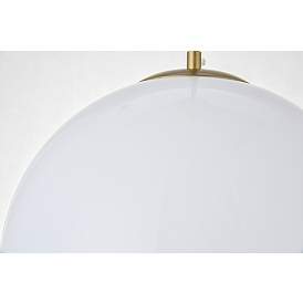 Image5 of Baxter 1 Lt Brass Pendant With Frosted White Glass more views