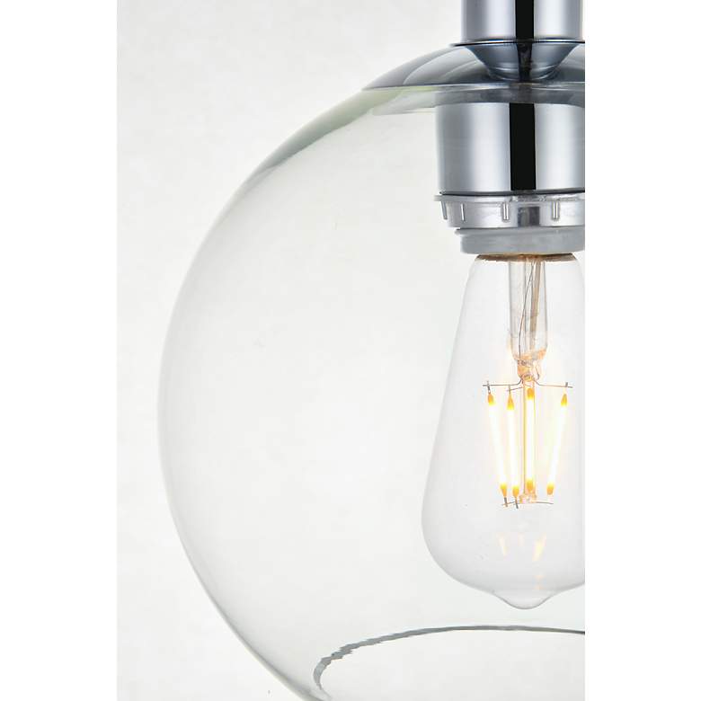 Image 4 Baxter 1 Lt Chrome Flush Mount With Clear Glass more views