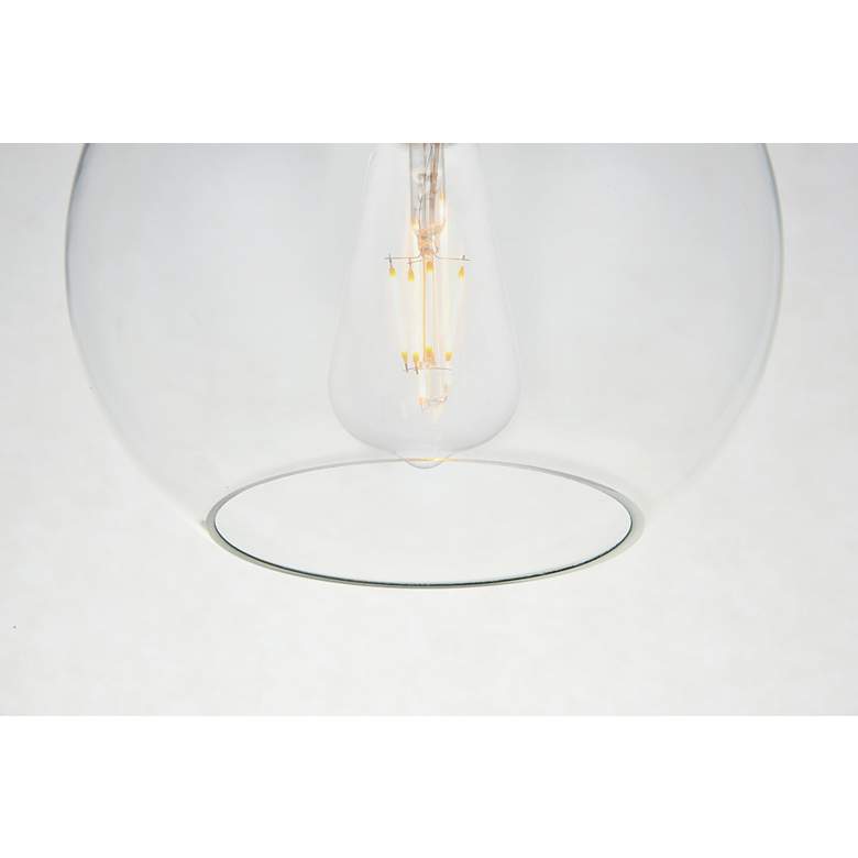 Image 5 Baxter 1 Lt Chrome Flush Mount With Clear Glass more views