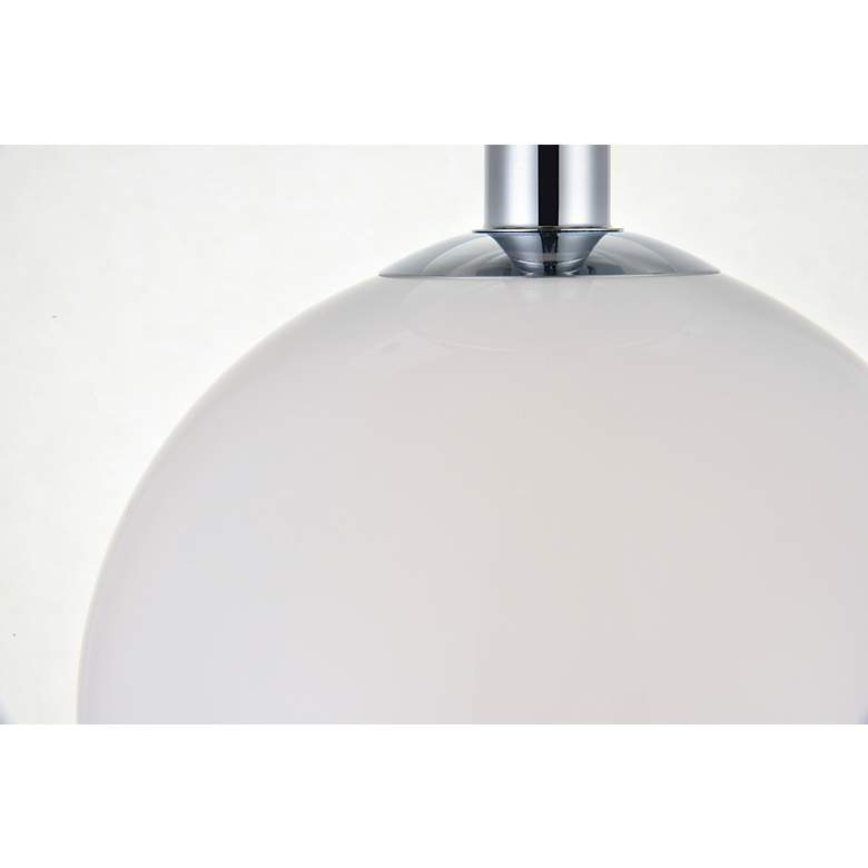 Image 4 Baxter 1 Lt Chrome Flush Mount With Frosted White Glass more views