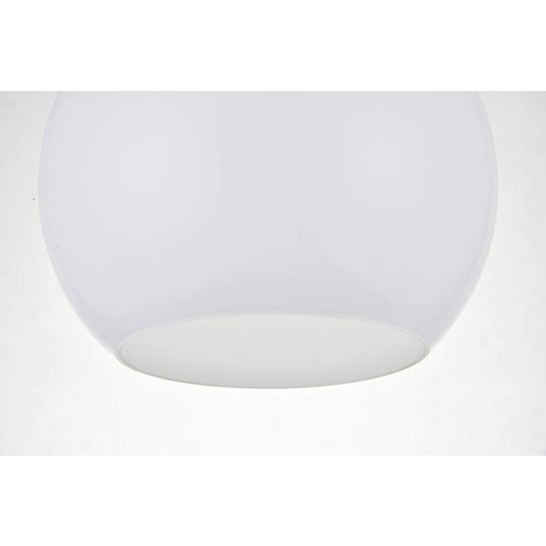 Image 5 Baxter 1 Lt Chrome Flush Mount With Frosted White Glass more views