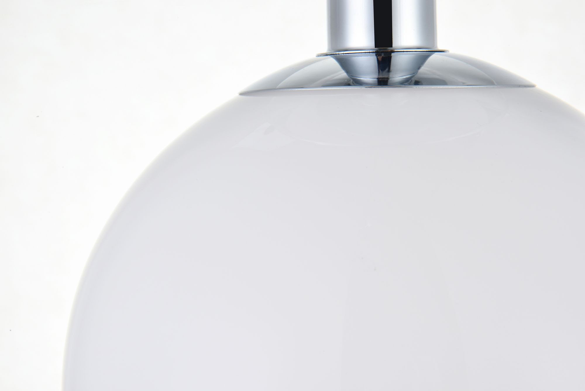 Baxter 1 Lt Chrome Flush Mount With Frosted White Glass