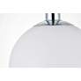 6_Baxter 1 Lt Chrome Flush Mount With Frosted White Glass more views