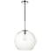 Baxter 1 Lt Chrome Pendant With Clear Glass