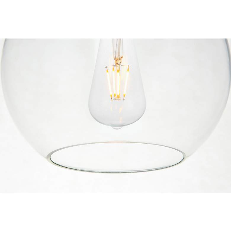 Image 7 Baxter 1 Lt Chrome Pendant With Clear Glass more views
