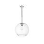 3_Baxter 1 Lt Chrome Pendant With Clear Glass more views