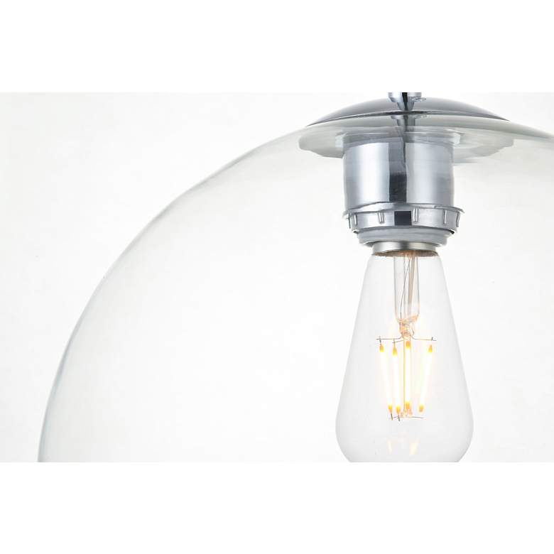 Image 5 Baxter 1 Lt Chrome Pendant With Clear Glass more views