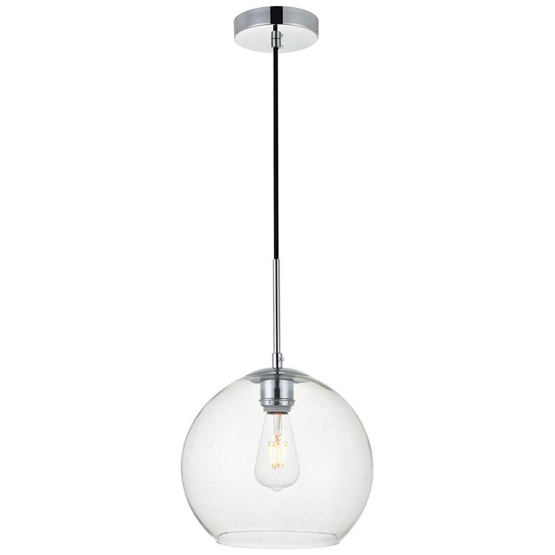 Image 1 Baxter 1 Lt Chrome Pendant With Clear Glass