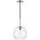 Baxter 1 Lt Chrome Pendant With Clear Glass