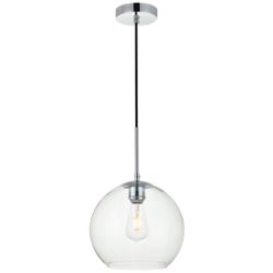 Baxter 1 Lt Chrome Pendant With Clear Glass