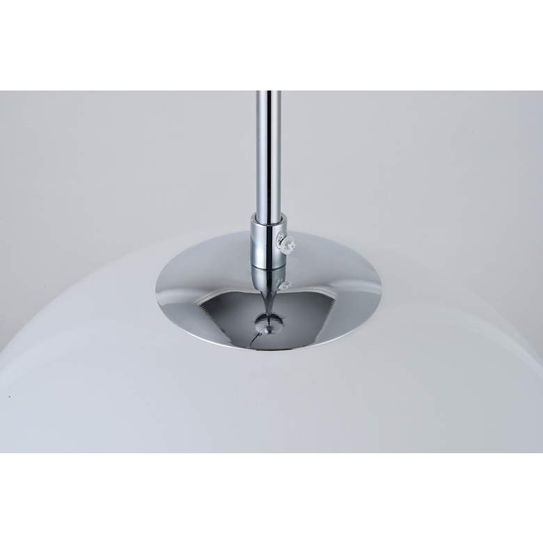 Image 6 Baxter 1 Lt Chrome Pendant With Frosted White Glass more views