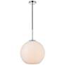 2_Baxter 1 Lt Chrome Pendant With Frosted White Glass