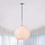 1_Baxter 1 Lt Chrome Pendant With Frosted White Glass
