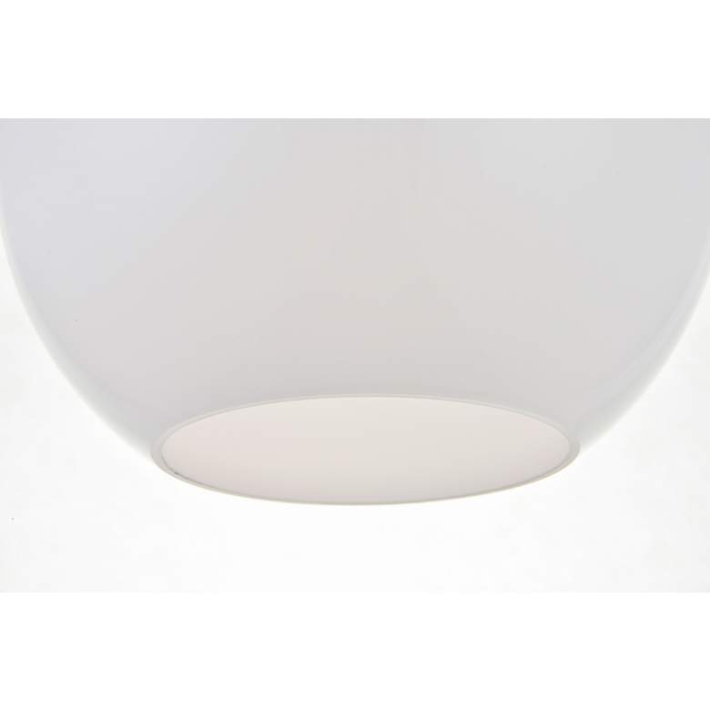 Image 6 Baxter 1 Lt Chrome Pendant With Frosted White Glass more views