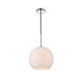 3_Baxter 1 Lt Chrome Pendant With Frosted White Glass more views