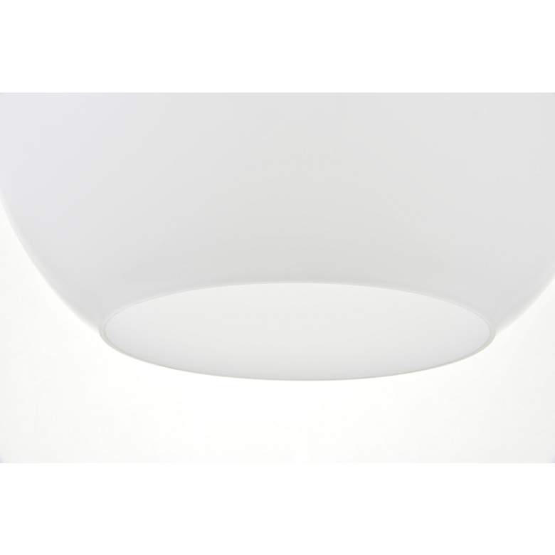 Image 4 Baxter 1 Lt Chrome Pendant With Frosted White Glass more views