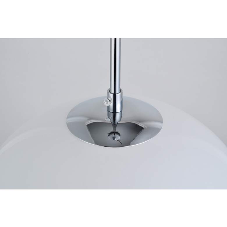 Image 6 Baxter 1 Lt Chrome Pendant With Frosted White Glass more views