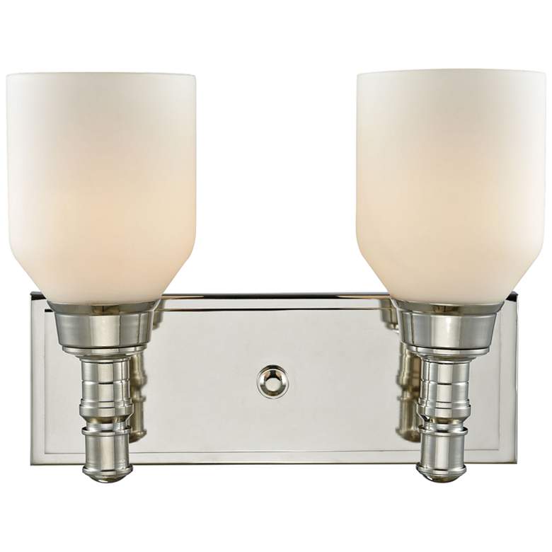 Image 1 Baxter 10 inch High Polished Nickel 2-Light Wall Sconce