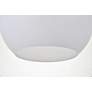 Baxter 11 3/4"W Brass Mini Pendant w/ Frosted White Glass