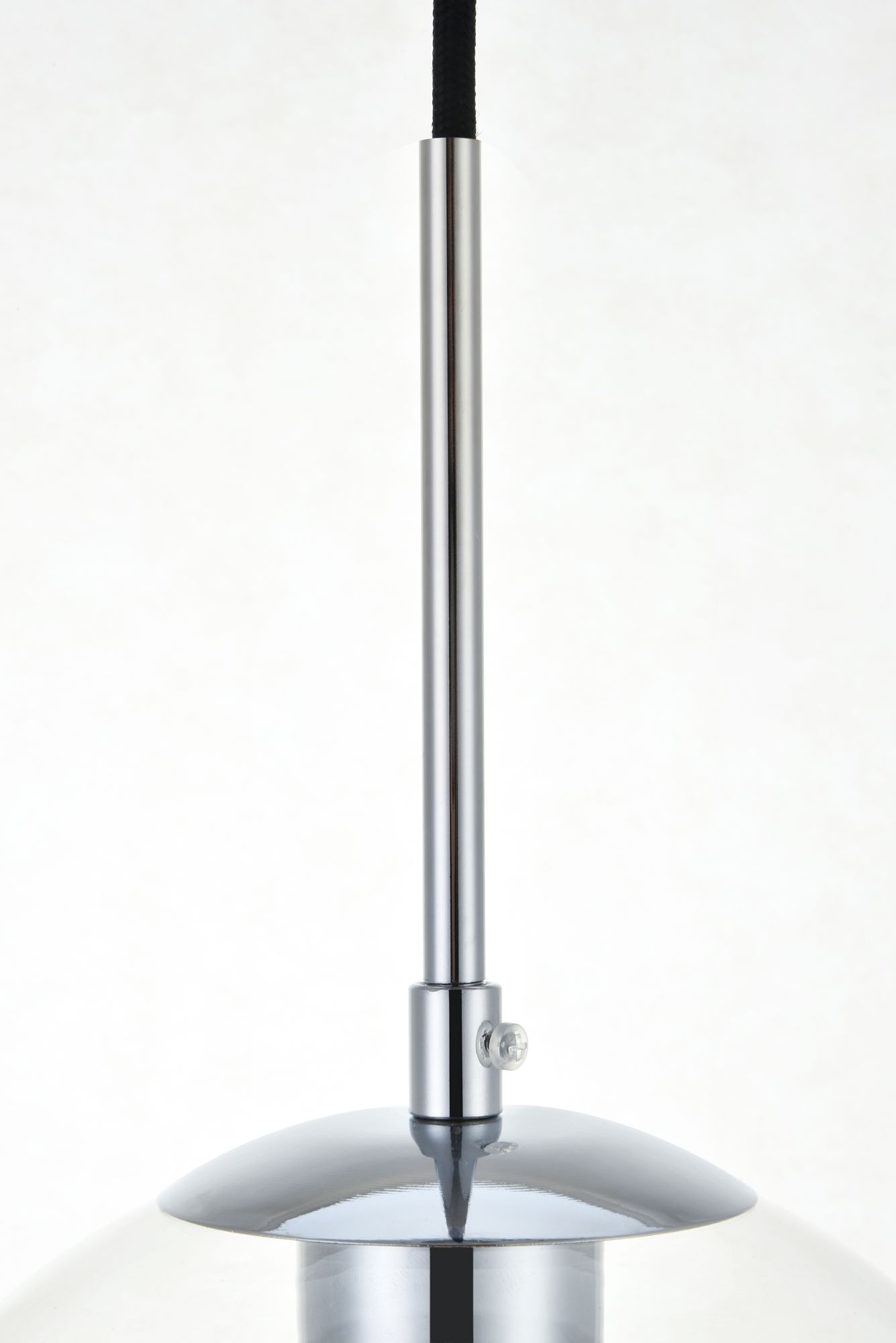 Baxter 13 3/4" Wide Chrome Pendant Light with Clear Glass in scene