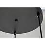 Baxter 18" Wide Black Metal 3-Light Pendant in scene