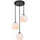 Baxter 18" Wide Black Multi-Light Pendant