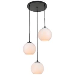 Baxter 18" Wide Black Multi-Light Pendant