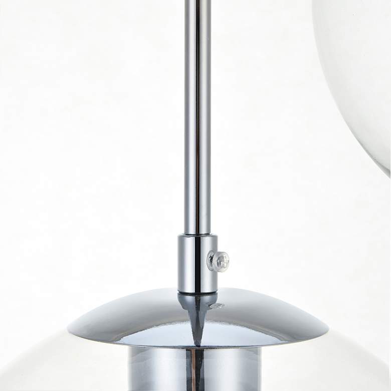 Image 5 Baxter 3 Lts Chrome Pendant With Clear Glass more views