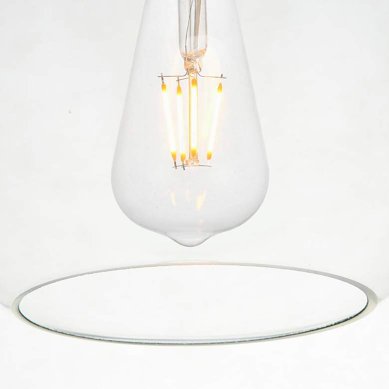 Image 6 Baxter 3 Lts Chrome Pendant With Clear Glass more views