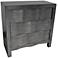 Baxter 30" Wide Brushed Silver Leaf 3-Drawer Accent Table