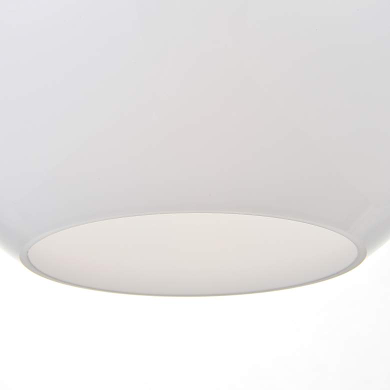 Image 6 Baxter 36" Wide Black Multi-Light Pendant w/ Frosted Glass more views